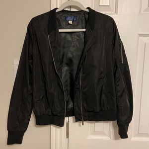 (2/$15) Blue Pair Black Bomber Jacket